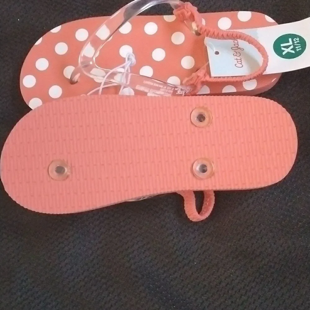 NWT C&J Flip Flops Toddler Sz11-12